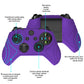 PlayVital Samurai Edition Purple Anti-Slip Controller Grip Silicone Skin for Xbox One X/S Controller, Ergonomic Soft Rubber Protective Case Cover for Xbox One S/X Controller with Black Thumb Stick Caps - XOQ038 playvital