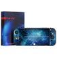 PlayVital ZealProtect Soft Protective Case for Switch OLED, Flexible Protector Joycon Grip Cover for Switch OLED with Thumb Grip Caps & ABXY Direction Button Caps - Blue Nebula - XSOYV6002 playvital