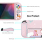 PlayVital ZealProtect Soft Protective Case for Switch OLED, Flexible Protector Joycon Grip Cover for Switch OLED with Thumb Grip Caps & ABXY Direction Button Caps - Kitten & Chicken - XSOYV6008 playvital