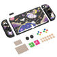PlayVital ZealProtect Soft Protective Case for Switch OLED, Flexible Protector Joycon Grip Cover for Switch OLED with Thumb Grip Caps & ABXY Direction Button Caps - Space Cat Adventure -XSOYV6024 playvital