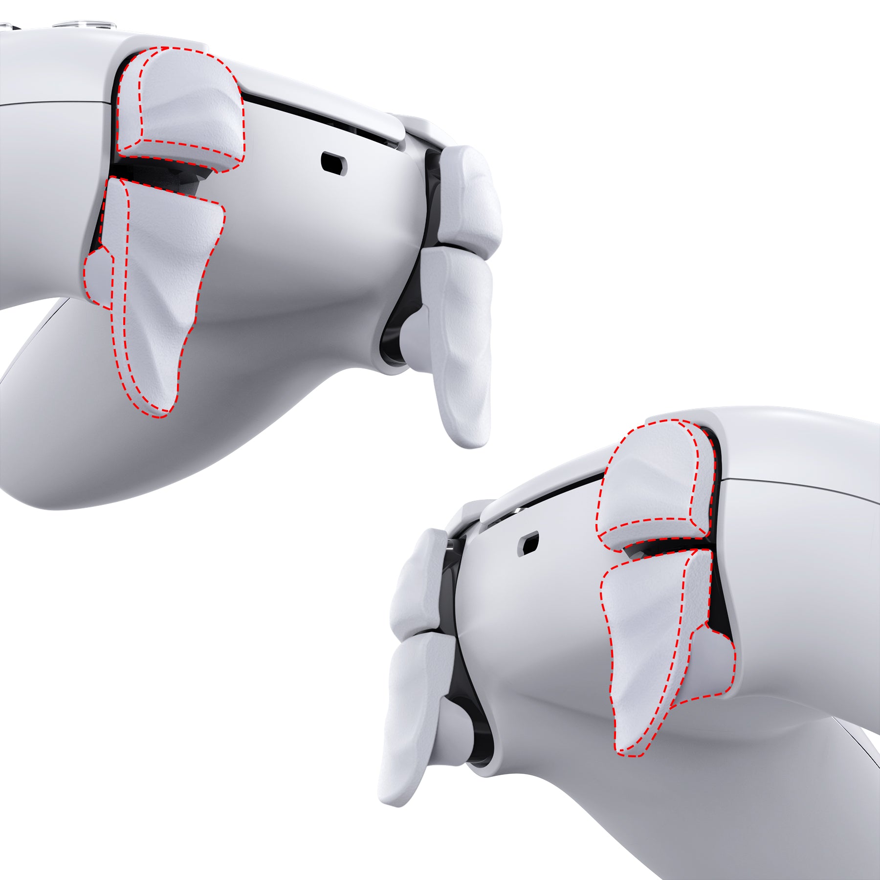 PlayVital PS5 Controller Dune 2 Pairs Trigger Stop Shoulder Buttons ...