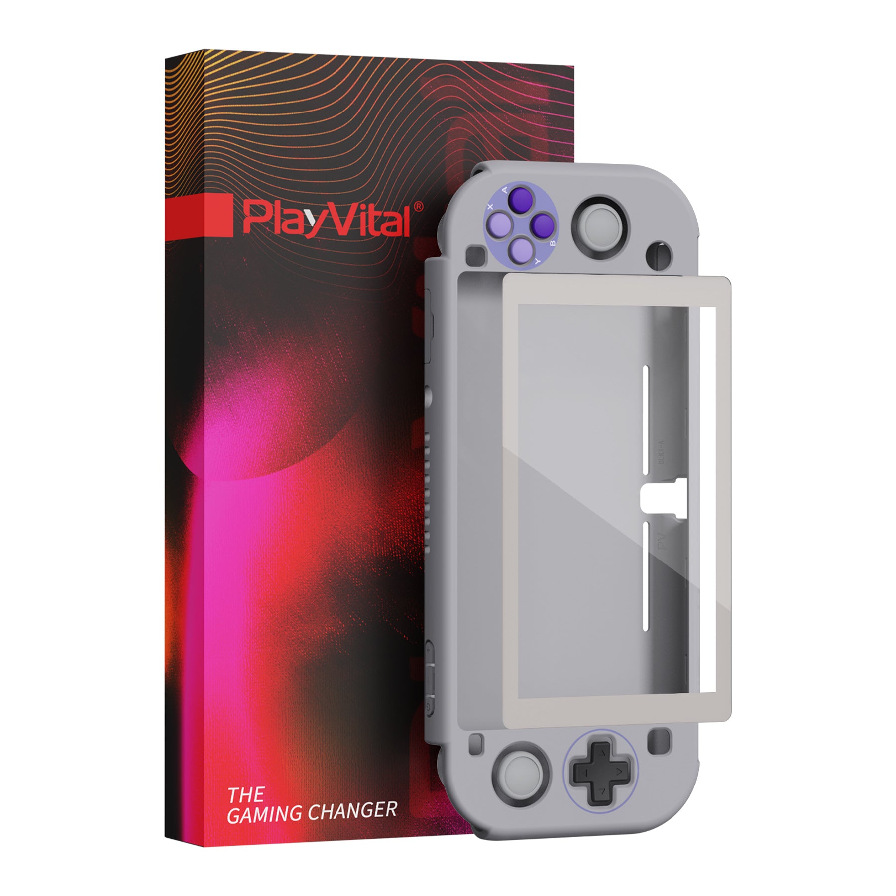 PlayVital Classics SNES Style Protective Grip Case for NS Switch